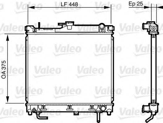 Радиатор, охлаждение двигателя VALEO 735578