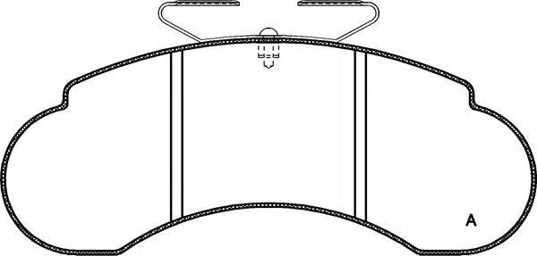 Комплект тормозных колодок, дисковый тормоз OPEN PARTS BPA0142.10