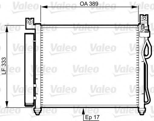 Конденсатор, кондиционер VALEO 814346