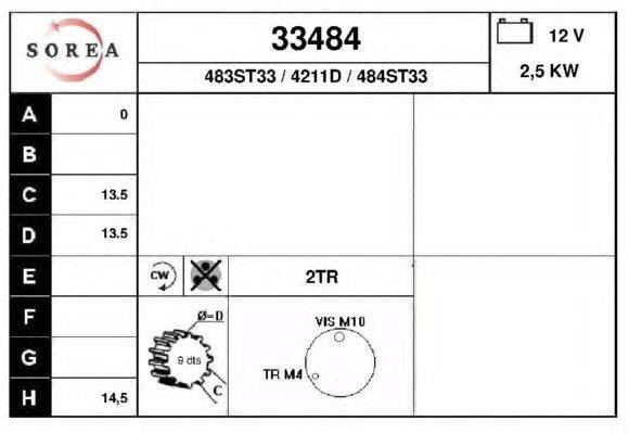 Стартер EAI 33484