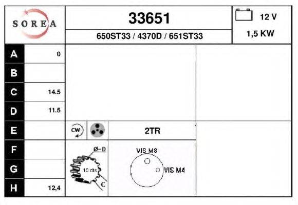 Стартер EAI 33651