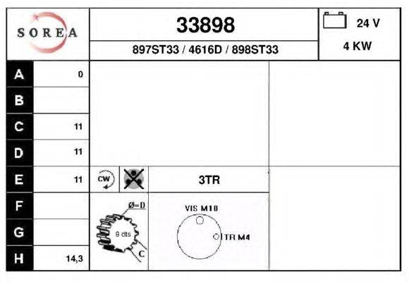 Стартер EAI 33898