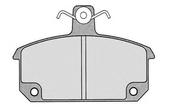 Комплект тормозных колодок, дисковый тормоз RAICAM 189.0