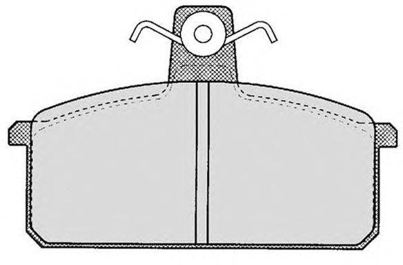 Комплект тормозных колодок, дисковый тормоз HAVAM 2854