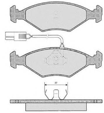Комплект тормозных колодок, дисковый тормоз RAICAM 21195