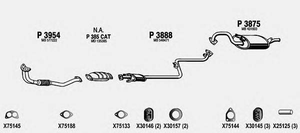 Система выпуска ОГ FENNO MI019