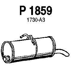 Глушитель выхлопных газов конечный FENNO P1859