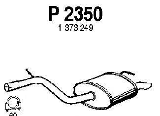 Глушитель выхлопных газов конечный FENNO P2350