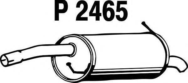 Глушитель выхлопных газов конечный FENNO P2465