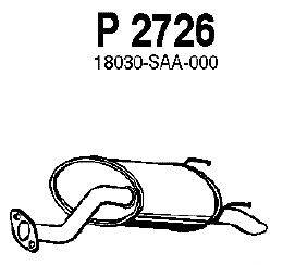 Глушитель выхлопных газов конечный FENNO P2726