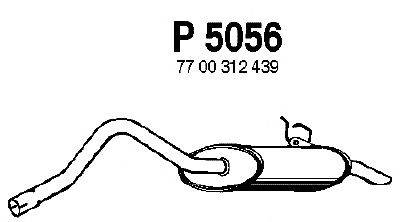 Глушитель выхлопных газов конечный FENNO P5056