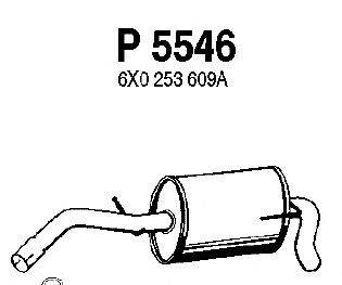Глушитель выхлопных газов конечный FENNO P5546