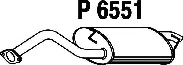 Глушитель выхлопных газов конечный FENNO P6551
