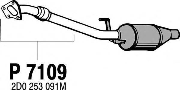 Труба выхлопного газа FENNO 7109