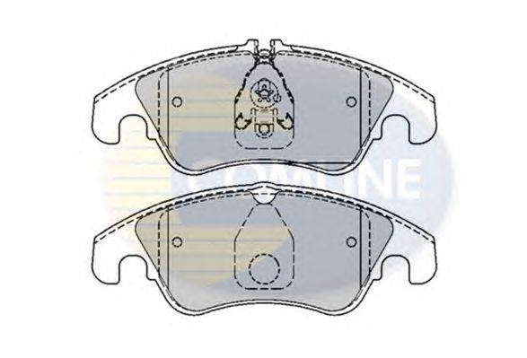 Комплект тормозных колодок, дисковый тормоз COMLINE CBP01789