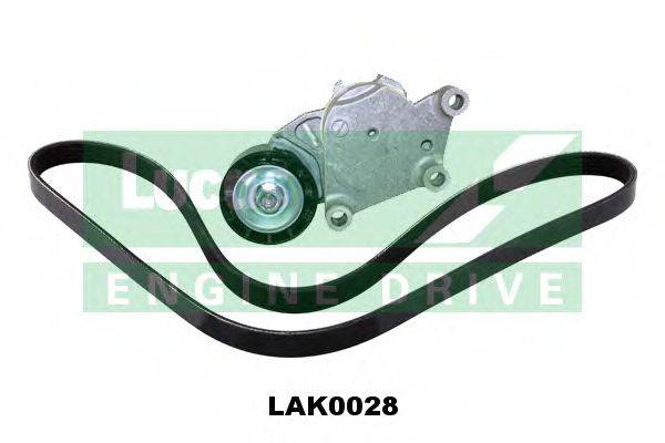 Поликлиновой ременный комплект LUCAS ENGINE DRIVE 6PK0975L