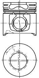 Поршень KOLBENSCHMIDT 94450600