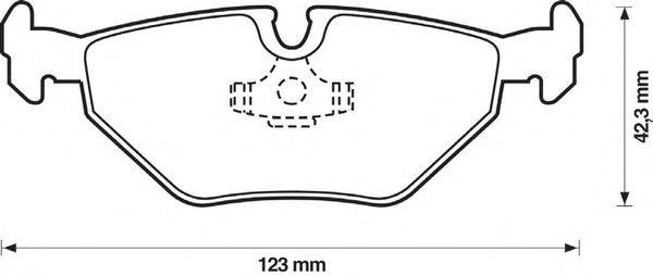 Комплект тормозных колодок, дисковый тормоз STOP 571936S