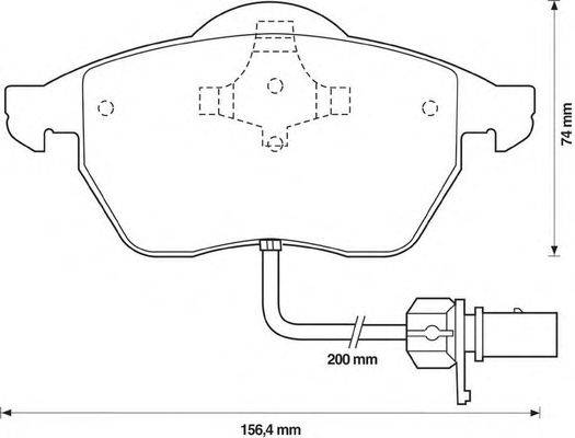 Комплект тормозных колодок, дисковый тормоз STOP 571982S