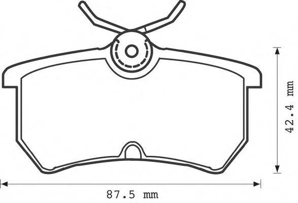 Комплект тормозных колодок, дисковый тормоз STOP 23353
