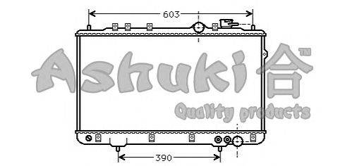 Радиатор, охлаждение двигателя ASHUKI Y550-27