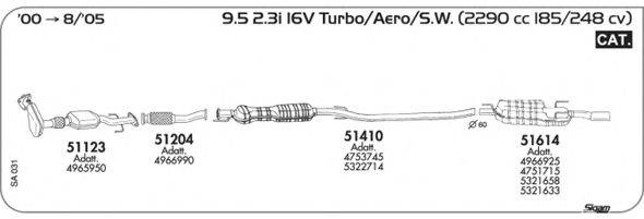 Система выпуска ОГ SIGAM SA031