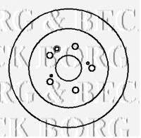 Тормозной диск BORG & BECK BBD4100