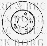 Тормозной диск BORG & BECK BBD4162