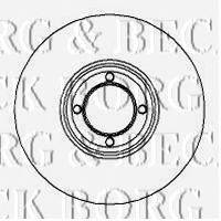 Тормозной диск BORG & BECK BBD4240