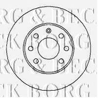 Тормозной диск BORG & BECK BBD4252