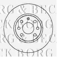 Тормозной диск BORG & BECK BBD4253