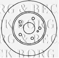 Тормозной диск BORG & BECK BBD5704S