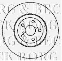 Тормозной диск BORG & BECK BBD5712S