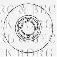 Тормозной диск BORG & BECK BBD5723S