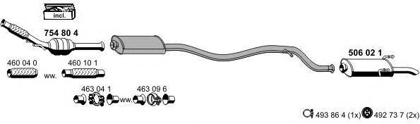 Система выпуска ОГ ERNST 090437