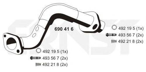 Труба выхлопного газа ERNST 690416