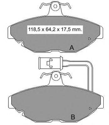 Комплект тормозных колодок, дисковый тормоз VEMA 833140