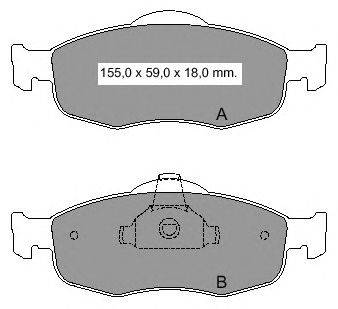 Комплект тормозных колодок, дисковый тормоз VEMA 834480