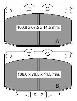 Комплект тормозных колодок, дисковый тормоз VEMA 836100