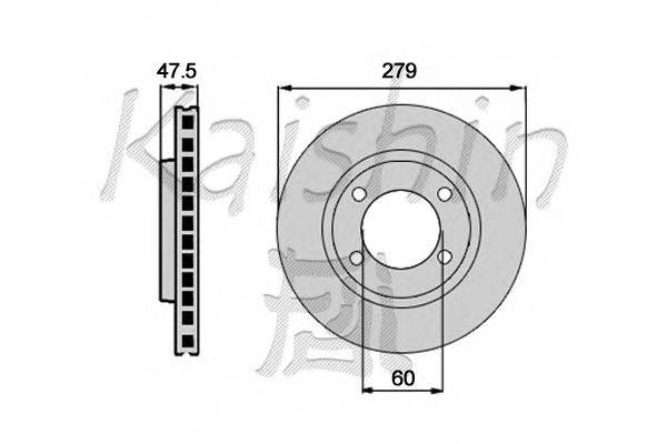 Тормозной диск KAISHIN CBR403