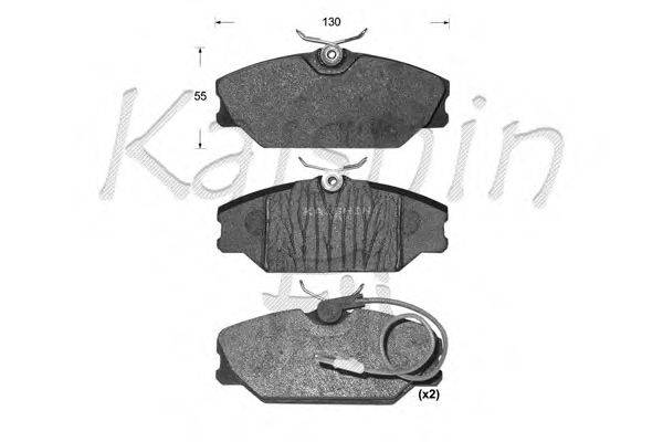 Комплект тормозных колодок, дисковый тормоз KAISHIN D10078