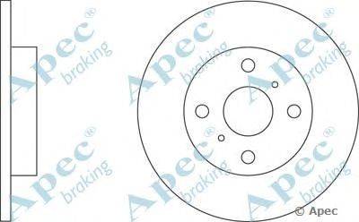 Тормозной диск APEC braking DSK149