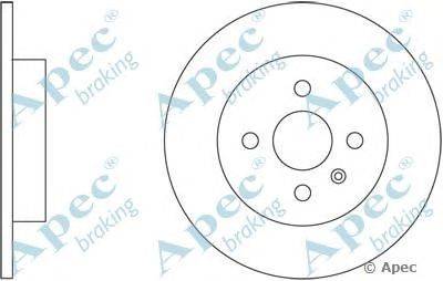 Тормозной диск APEC braking DSK2352