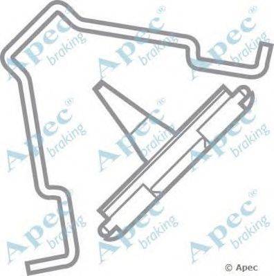 Комплектующие, тормозные колодки APEC braking KIT307