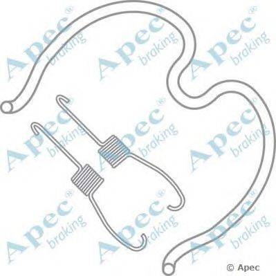 Комплектующие, тормозная колодка APEC braking KIT997