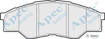 Комплект тормозных колодок, дисковый тормоз APEC braking PAD1606