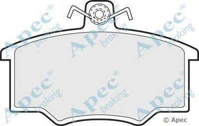 Комплект тормозных колодок, дисковый тормоз APEC braking PAD441