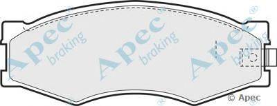 Комплект тормозных колодок, дисковый тормоз APEC braking PAD452