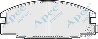 Комплект тормозных колодок, дисковый тормоз APEC braking PAD653