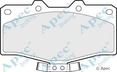 Комплект тормозных колодок, дисковый тормоз APEC braking PAD696